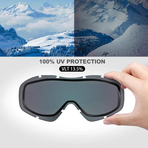 Miniatura 115 de OutdoorMaster OTG Gafas de esquí – Gafas sobre lentes para esquí y snowboard para hombres, mujeres y jóvenes – 100% de protección UV A1-vlt 46%