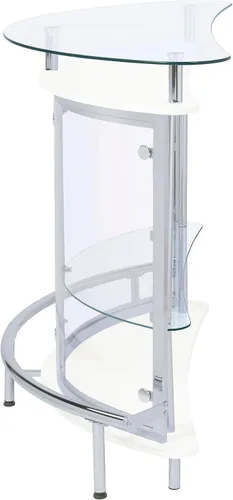 Miniatura 6 de Mueble para bar con frontal de acrílico, Metal, Blanco