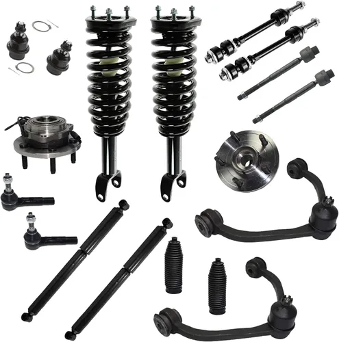 Miniatura 249 de Detroit Axle - Kit de nudillos de dirección delantera izquierda para Ford Edge Lincoln MKX 07-10, cojinete de rueda del lado del conductor, nudillo