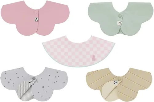 Miniatura 32 de Konny Baby Bib 3/5/7-Pack Set, 360 ° Rotate, Soft and Absorbent Drooling for Toddler Boys Girls Baby Essentials