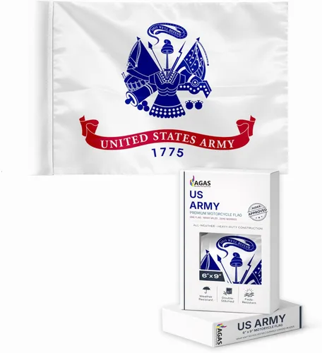 Miniatura 18 de AGAS - Bandera militar de motocicleta de la Marina de los Estados Unidos de 6 x 9 pulgadas, impresa de doble cara en poliéster de punto duradero