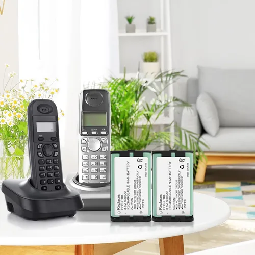 Miniatura 2 de Paquete de 2 baterías recargables HHR-P104 3.6V 800mAh NI-MH para baterías de repuesto de teléfono inalámbrico para Panasonic