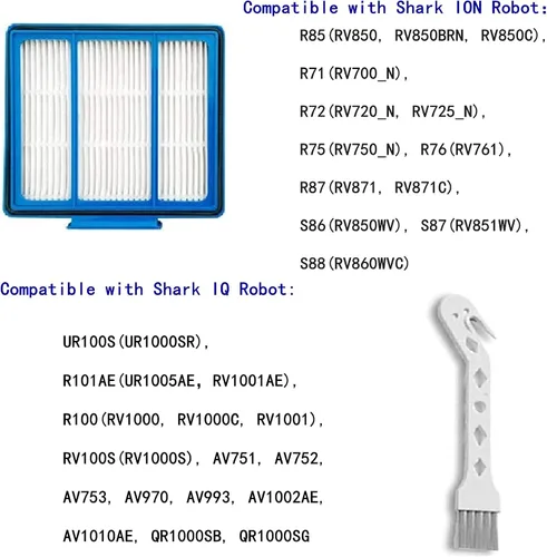 Miniatura 2 de Filtro de repuesto para aspiradora Shark IQ R101AE RV1000AE AV911s RV912S AV1002AE AV911S UR1000SR UR1005AE QR1000SB QR1000SG AV993 RV1002AE