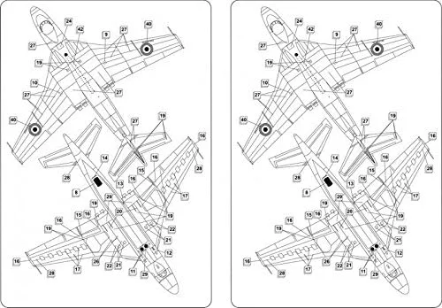 Miniatura 8 de Micro Mir Vickers Valiant MK.I 1/144 Kit de modelo, sin pintar, sin montar, 8 piezas, adulto, unisex, militar, longitud: 90.2 in, envergadura: 9.5 in
