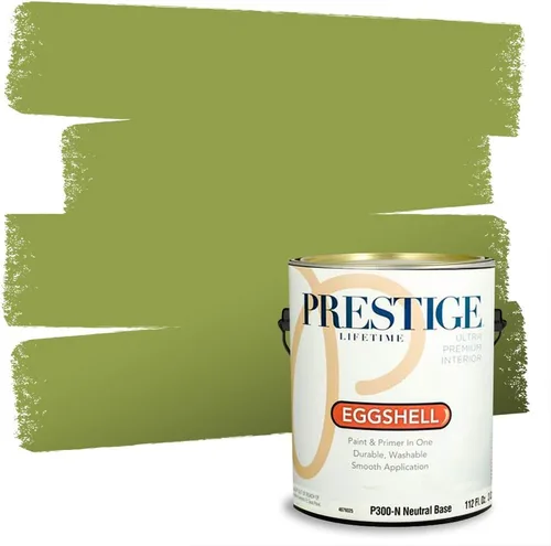 Miniatura 146 de PRESTIGE Pinturas Pintura interior e imprimación en uno, 1 galón, cáscara de huevo, aventura