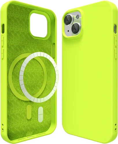 Miniatura 18 de oakxco Funda de silicona para iPhone 12 Pro Max, magnética, compatible con carga inalámbrica Magsafe, cubierta protectora de goma suave y delgada