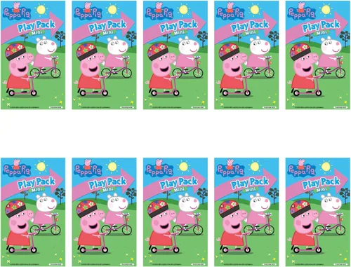 Miniatura 2 de Bendon Peppa Pig Mini Play Packs Bolsas de regalo de Peppa Pig para fiestas Incluye pequeño libro para colorear, 2 mini crayones y una bolsa