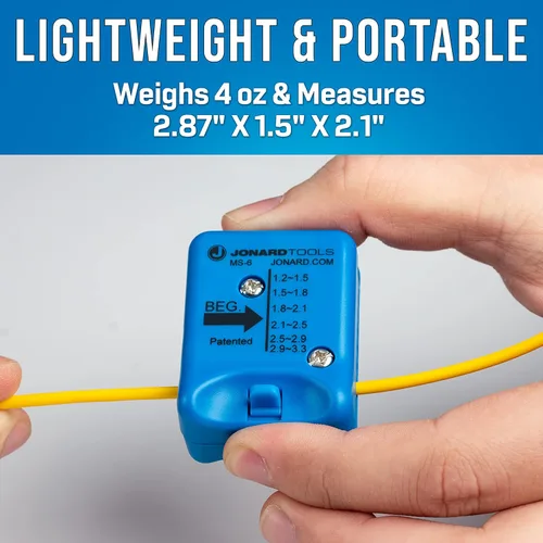 Miniatura 4 de Jonard Tools MS-6 - Cortadora de cables de fibra óptica de alcance medio (1,2 mm - 3 mm)