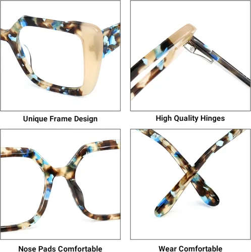 Miniatura 5 de VOOGLAM Voogueme - Gafas cuadradas de champán para mujer Giuseppina