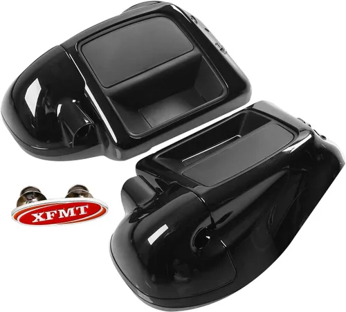 Miniatura 8 de XFMT - Carenadura inferior ventilada para las piernas tipo guantera, modelos FLT, FLHT, FLHTCU, FLHRC, Road King, Street Glide, Electra Glide, Negro