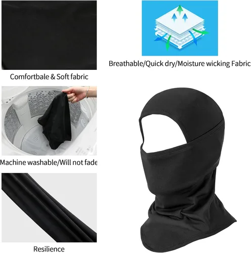 Miniatura 3 de Pasamontañas de esquí máscara de esquí para hombres y mujeres máscara de cara completa para clima frío esquí snowboard y motociclismo máscara facial