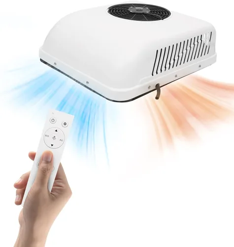 Aire acondicionado para caravana, 12 V, aire acondicionado para caravana, aire acondicionado eléctrico de calor y frío, apto para RV, autocaravana,