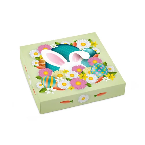 Caja de regalo surtida de chocolate sin azúcar, caja de regalo de huevo de Pascua feliz por Diabetic Candy Diabetic Friendly - Conejito de Pascua