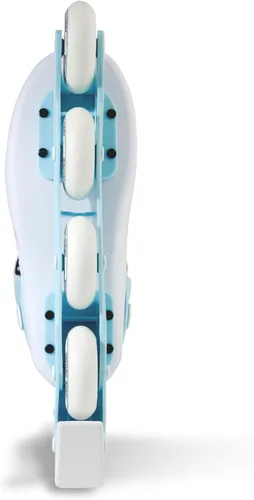 Miniatura 4 de Patines en línea para mujeres y niñas, patines en línea para adultos para exteriores e interiores, con carcasa exterior duradera y soporte de Azul