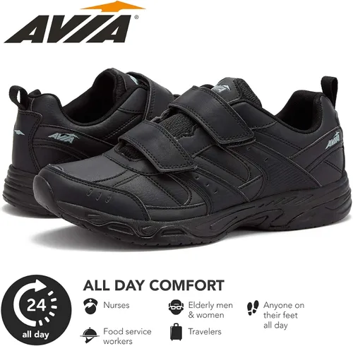 Miniatura 8 de Avia Avi-Union II - Zapatos antideslizantes con correa para mujer cómodos zapatos de seguridad para el trabajo enfermería restaurantes y caminar