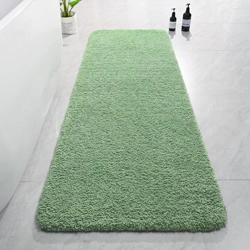 Miniatura 63 de AROGAN Tapete Largo de Baño de Lujo, 24 x 17 Pulgadas, Grueso, Suave y Absorbente, Antideslizante, Respaldo de Goma, Alfombras de Secado Rápido