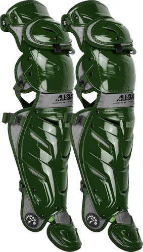 Miniatura 22 de All-Star Adult System 7 - Protector de piernas, recortado gris, corto de 15.5 pulgadas de longitud