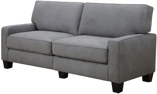 Miniatura 13 de Pemberly Row Sofá moderno de 73 pulgadas con brazos de riel con fundas extraíbles, color beige