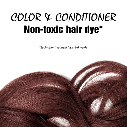 Miniatura 2 de Light Mountain Tinte y acondicionador natural para el cabello, color burdeos, 4 fl oz