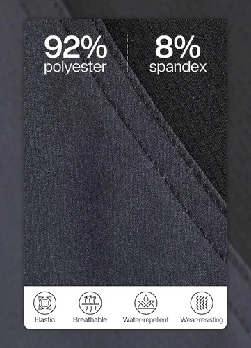 Miniatura 2 de BERGRISAR Pantalones cortos de ciclismo para hombre, corte holgado, con 6 bolsillos