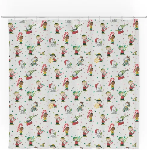 Miniatura 17 de Dr. Seuss The Grinch Holiday - Juego de cortinas de ducha de 13 piezas, cortina de tela de 72 x 72 pulgadas con ganchos, decoración de baño, lavable