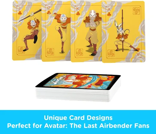 Miniatura 3 de Aquarius Avatar The Last Airbender - Baraja temática con 52 diseños únicos, regalo de mercancía coleccionable para adolescentes y adultos
