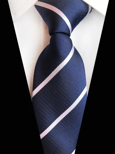 Miniatura 58 de WeiShang Lote de 6 corbatas clásicas de seda para hombre, corbatas tejidas jacquard
