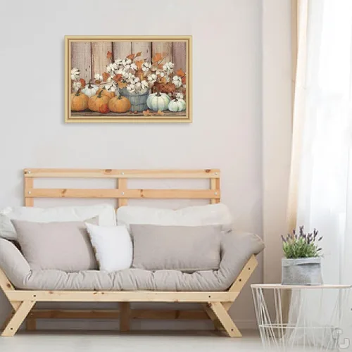 Miniatura 6 de Pumpkin Fall Jigsaw Puzzles 500 Pieces for Adults with Mesh Storage Bag 2011748