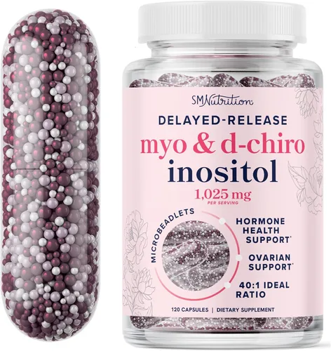 Miniatura 11 de Myo-inositol y D-Chiro Inositol en polvo Equilibrio hormonal para mujeres Proporción ideal 40:1 Myo 2000 mg, D Chiro 50mg Regula el ciclo