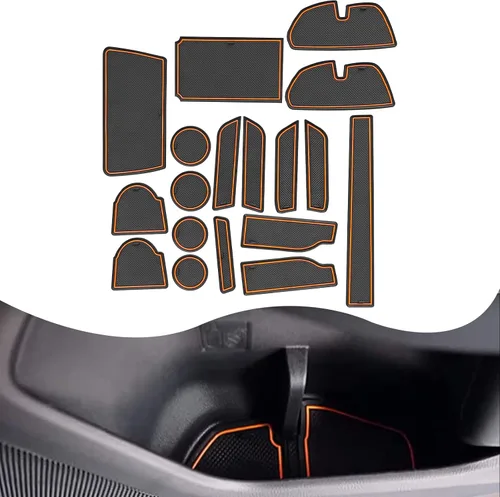 Miniatura 8 de YEE PIN Para Subaru Crosstrek STARLINK 2024 Tapete de consola Crosstrek Guantera Crosstrek 2024 Crosstrek Cup Mats 2024 STARLINK Inserts Liners