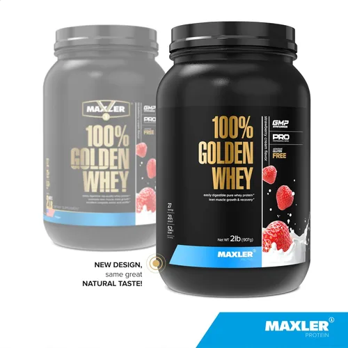 Miniatura 2 de Maxler 100% proteína de suero de leche dorada – 0.88 oz de proteína de suero de alta calidad en polvo por porción – Pre, post e intra entrenamiento