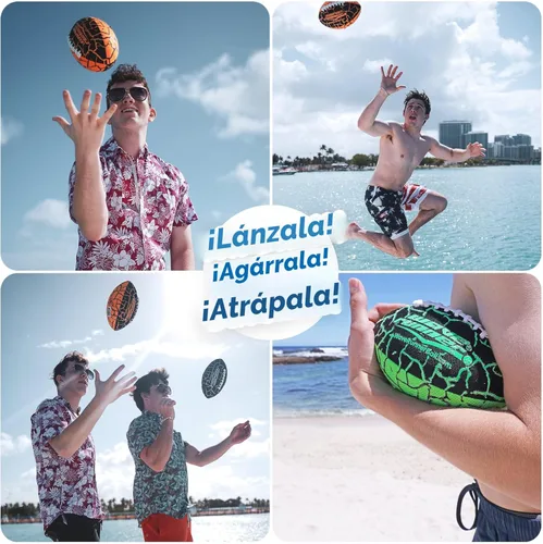 Miniatura 8 de Wave Runner Grip It, tamaño 9.25 pulgadas, fútbol acuático, juguetes de playa, juegos para niños al aire libre para verano, juguetes de piscina