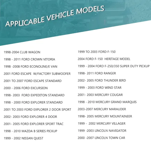 Miniatura 4 de BASIKER Ajuste para vehículos Ford 1998-2009 arnés de cableado para conectar receptor de radio estéreo del mercado de repuestos..