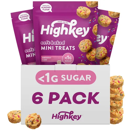 Miniatura 19 de HighKey Muffins de plátano bajos en azúcar, bocadillos keto bajos en carbohidratos de 2 onzas, paquete de 3, mini magdalenas sin gluten con fibra