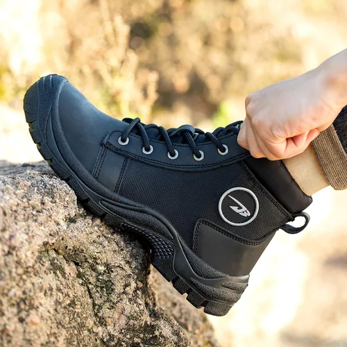 Miniatura 6 de ORISTACO Botas de seguridad para el trabajo puntera de acero resistentes a las perforaciones tenis de construcción industrial
