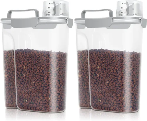 Miniatura 19 de TBMax Contenedor de Almacenamiento de Comida para Gatos y Perros de 5 a 7 libras, Contenedor Secundario de Almacenamiento de Comida para Mascotas