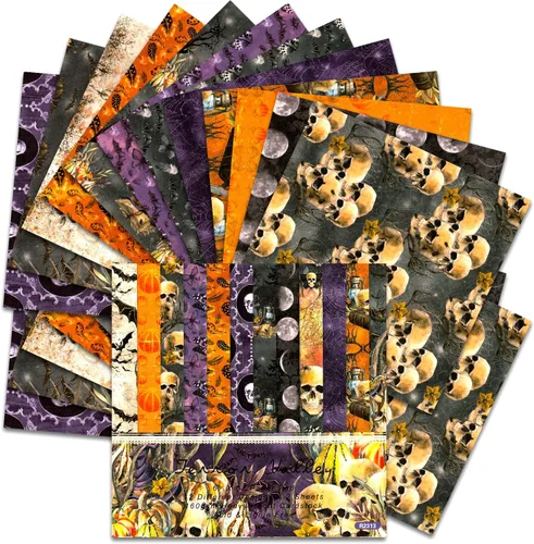 Miniatura 18 de BLEDS Papel de álbum de recortes, bloc de 24 hojas de papel para álbumes de recortes de manualidades de 12x12 pulgadas con patrón de galaxia