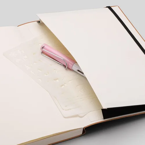 Miniatura 5 de AHGXG Paquete de 2 cuadernos B5 con cuadrícula de puntos (7.6 x 10 pulgadas) con papel grueso de puntos de 4.23 oz/m², cubierta de cuero suave, negro