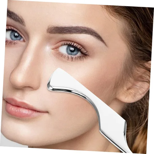 Miniatura 3 de FOMIYES Cuchillo para fascia de acero inoxidable, raspador de masaje, espátula facial, masajeador facial, raspador de masaje Guasha, herramientas