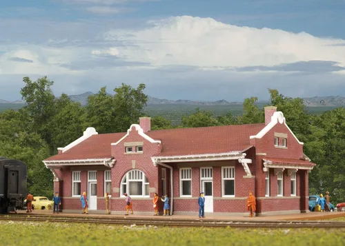 Miniatura 7 de Walthers Cornerstone Tren de depósito estilo misión ladrillo