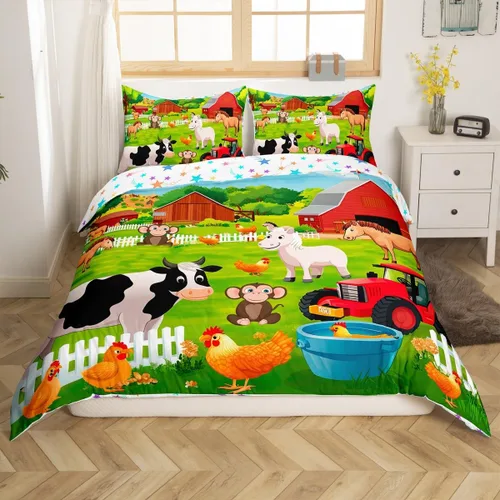 Miniatura 10 de Feelyou Buffalo Ranch - Juego de funda de edredón con diseño de bisontes norteamericanos, tamaño individual (Twin), juegos de ropa de cama