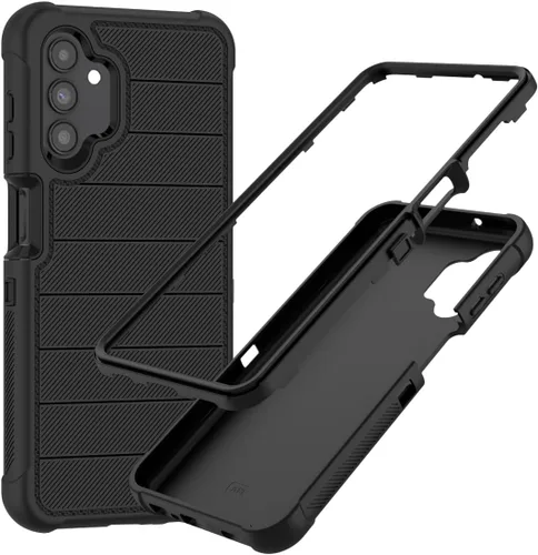 Miniatura 8 de Funda para Galaxy A13 5G, Samsung A13 5G con protector de pantalla HD [a prueba de golpes] 3 en 1 funda protectora duradera de PC y TPU para Samsung