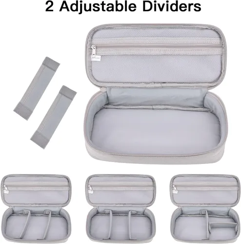 Miniatura 4 de Organizador de cables de viaje, bolsa organizadora de tecnología portátil para cable y cargador, electrónica técnica, artículos esenciales de viaje