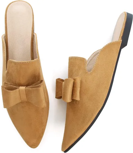 Miniatura 4 de mocasines para mujer con lazo, mocasines con punta puntiaguda, de verano, zapatos planos sin cordones