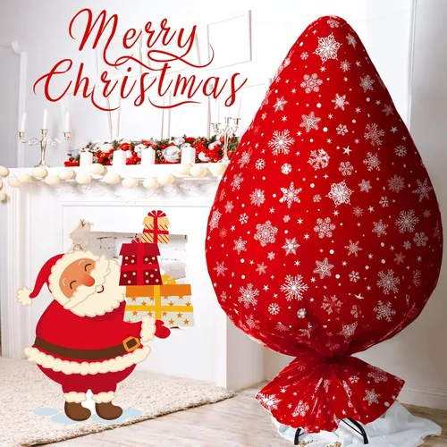 Miniatura 4 de Teling Bolsa de almacenamiento para árbol de Navidad de 9 pies, bolsa de extracción y eliminación de árboles de Navidad jumbo