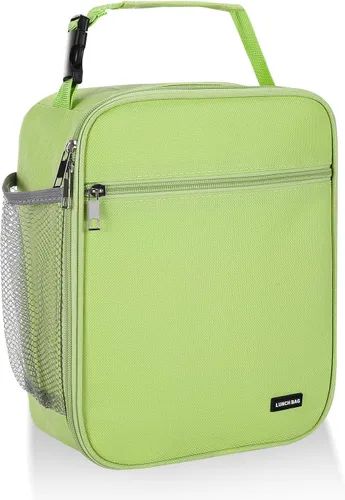 Miniatura 18 de Lovoeo Lonchera Bolsa de almuerzo para hombres mujeres Lonchera aislada Bolsas de almuerzo para Trabajo Picnic Viajes (azul bebé)