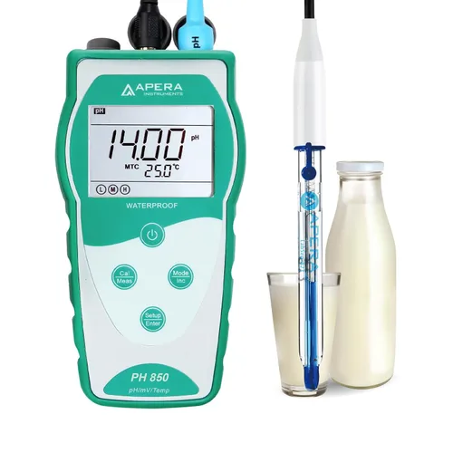 Miniatura 4 de Apera Instruments Value Series PH850-MS Kit de medidor de pH portátil para muestras pequeñas y tubos de ensayo