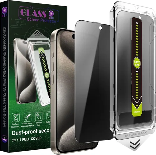 Miniatura 10 de Paquete de 2 protectores de pantalla antiespía de privacidad mate para iPhone X/XS/11 Pro (5.8 pulgadas), vidrio templado 9H, antirreflejos