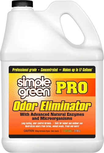 Simple Green Eliminador de olores profesional para exteriores, repuesto de 1 galón, limpiador enzimático de grado profesional y comercial, ideal