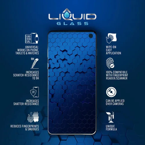 Miniatura 5 de LIQUID GLASS Protector de Pantalla Líquido Resistente a Arañazos y Roturas Protección Nano para Todos los Teléfonos Tabletas Relojes Inteligentes